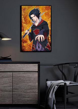 Sasuke Uchiha Art | Acrylic, Metal & Canvas [variant_option1] Print, Premium Wall Art by Snapping Turtle Gallery