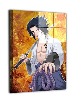 Sasuke Cursed Mark Wall Art | Naruto Acrylic, Metal & Canvas - Snapping Turtle Gallery