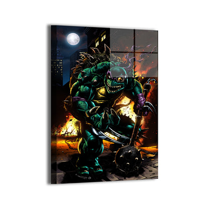 Savage Slash Wall Art Metal Print – TMNT Villain Slash by Emil Cabaltierra