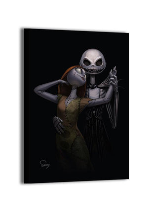Jack Skellington Sally Wall Art | Nightmare Before Christmas Acrylic, Metal & Canvas - Snapping Turtle Gallery