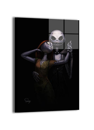 Jack Skellington Sally Wall Art | Nightmare Before Christmas Acrylic, Metal & Canvas - Snapping Turtle Gallery