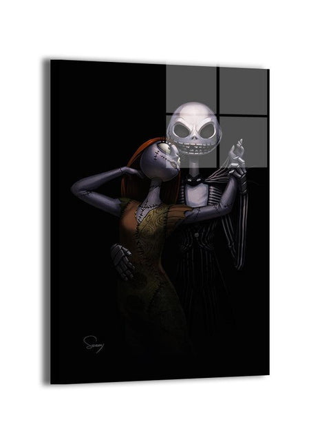 Jack Skellington Sally Wall Art | Nightmare Before Christmas Acrylic, Metal & Canvas - Snapping Turtle Gallery