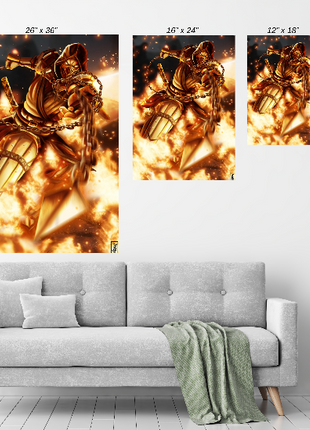Scorpion Wall Art | Hellfire Vengeance | Snapping Turtle Gallery [variant_option1] Print, Premium Wall Art by Snapping Turtle Gallery