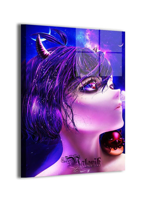 Secre Swallowtail Neon Wall Art | Black Clover Acrylic, Metal & Canvas - Snapping Turtle Gallery