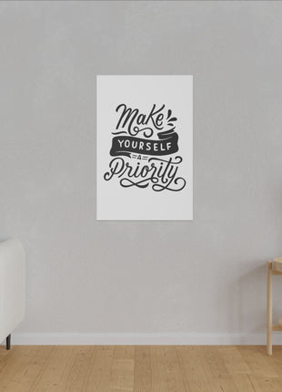 Self-Care Quote Art | Acrylic, Metal & Canvas - Snapping Turtle Gallery