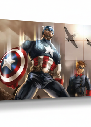 Sentinels of Liberty Wall Art | Captain America Fan Art | Snapping Turtle Gallery [variant_option1] Print, Premium Wall Art by Snapping Turtle Gallery