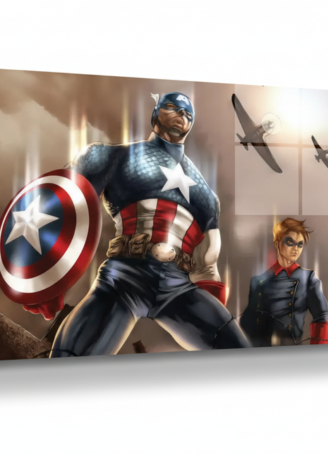 Sentinels of Liberty Wall Art | Captain America Fan Art | Snapping Turtle Gallery [variant_option1] Print, Premium Wall Art by Snapping Turtle Gallery