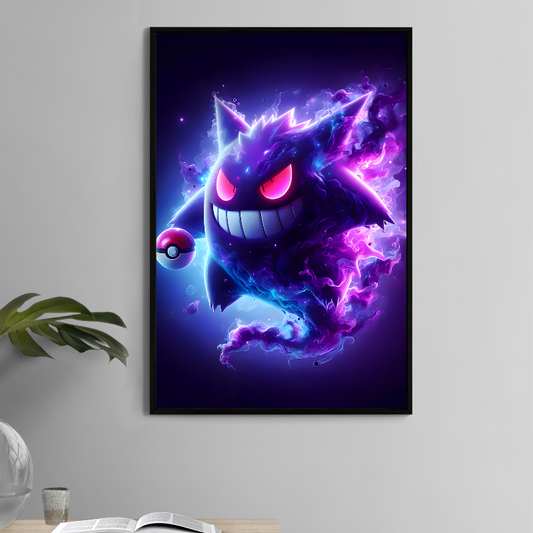 Gengar fan wall art 11x17 print from Pokémon for collectors.