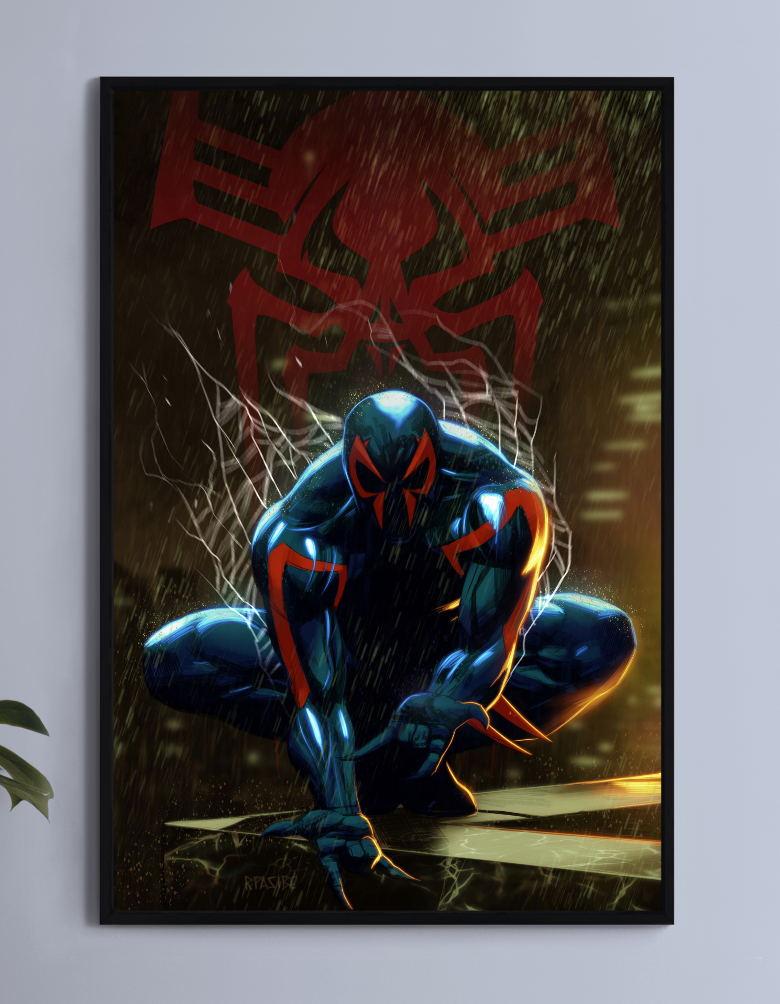 Shadow of 2099 Wall Art Poster Print – Spider-Man 2099 by Ryan Pasibe