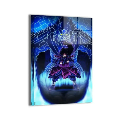  Acrylic anime art of Madara Uchiha with full Susanoo spirit form in battle stance