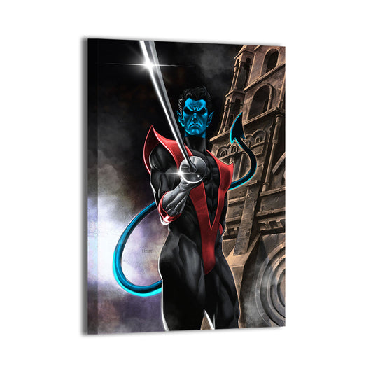 Shadowblade Acrobat Wall Art Canvas Print – Nightcrawler by Ryan Pasibe