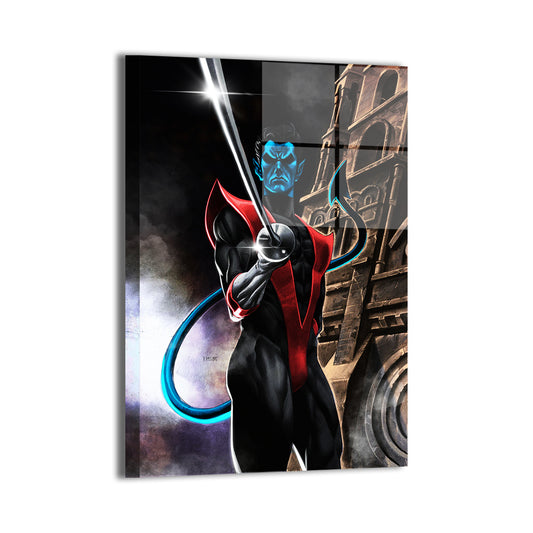 Shadowblade Acrobat Wall Art Metal Print – Nightcrawler by Ryan Pasibe