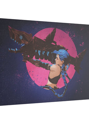 Jinx Arcane Art | Acrylic, Metal & Canvas - Snapping Turtle Gallery