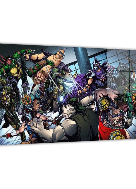 Shellshock Showdown Wall Art | TMNT Villains Battle Print | STG - Snapping Turtle Gallery