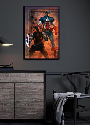 Shield Brothers Marvel wall art collector display