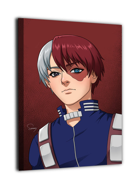 Shoto Todoroki Wall Art | My Hero Academia Acrylic, Metal & Canvas - Snapping Turtle Gallery