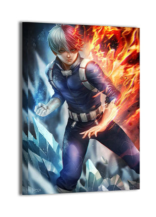Shoto Todoroki Wall Art | My Hero Academia Fan Art | Snapping Turtle Gallery - Snapping Turtle Gallery