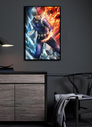 Shoto Todoroki Wall Art | My Hero Academia Fan Art | Snapping Turtle Gallery - Snapping Turtle Gallery