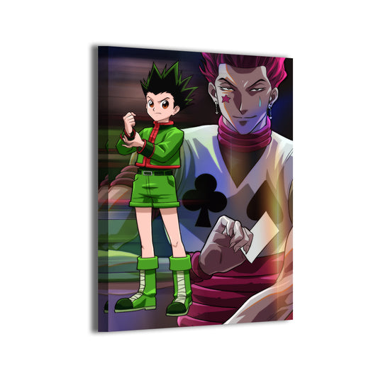 Gon vs Hisoka fan wall art [size] canvas print from Hunter x Hunter by Ryan Pasibe.