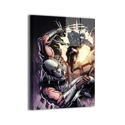 Silent Rivals Wall Art Metal Print – Snake Eyes vs Storm Shadow GI Joe by Jey Silva & Bryan Arfel Magnaye