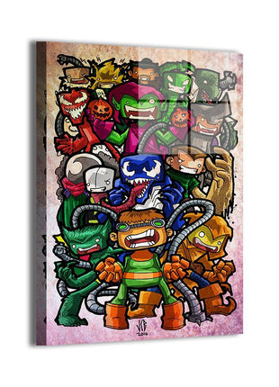 Sinister Gallery wall art featuring Spider-Man villains ensemble — artwork view