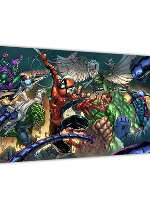 Sixfold Menace wall art featuring Spider-Man vs the Sinister Six — alternate artwork view
