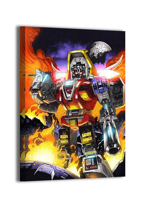 Slag Dinobot Art | Acrylic, Metal & Canvas - Snapping Turtle Gallery