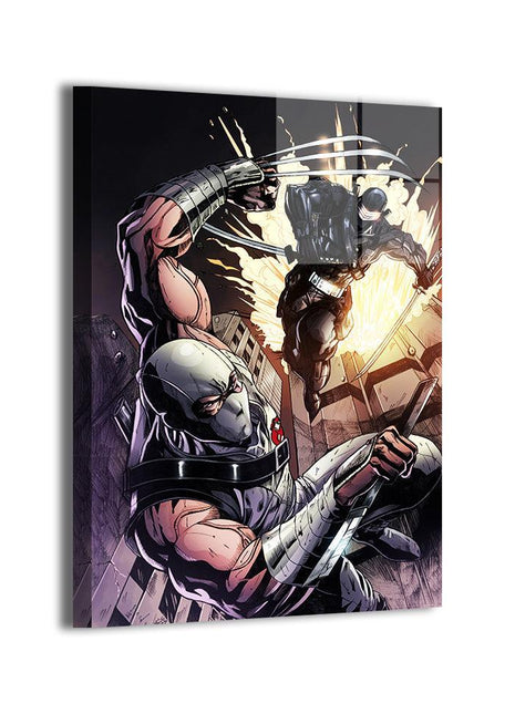 Snake Eyes vs Storm Shadow Wall Art | Silent Rivals | Snapping Turtle Gallery - Snapping Turtle Gallery