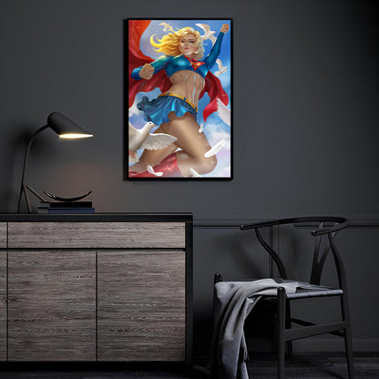 Soaring Hope Wall Art Room Mockup – Supergirl by Nopeys