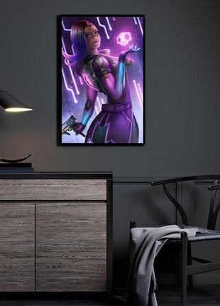 Sombra Wall Art | Overwatch Acrylic, Metal & Canvas Print - Snapping Turtle Gallery
