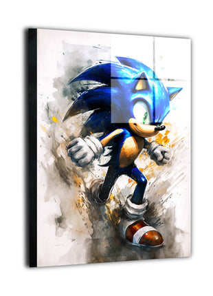 Sonic the Hedgehog Art | Acrylic, Metal & Canvas - Snapping Turtle Gallery