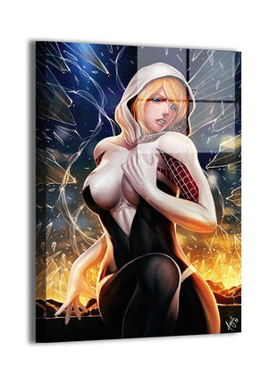 Spider-Gwen Wall Art | Acrylic, Metal & Canvas Print - Snapping Turtle Gallery