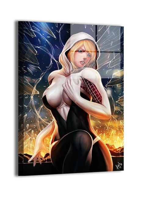 Spider-Gwen Wall Art | Acrylic, Metal & Canvas Print - Snapping Turtle Gallery