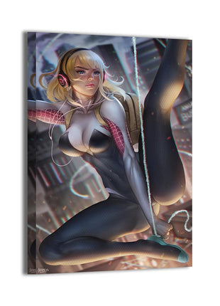 Spider-Gwen Ghost-Spider Wall Art | Marvel Acrylic, Metal & Canvas - Snapping Turtle Gallery