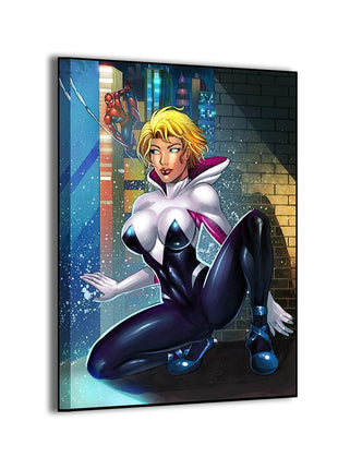 Spider-Gwen Wall Art | Marvel HD Acrylic, Metal & Gallery Canvas Print - Snapping Turtle Gallery