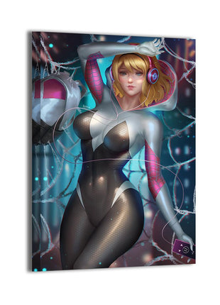 Spider-Gwen Wall Art | Spider-Verse HD Acrylic, Metal & Canvas Print - Snapping Turtle Gallery