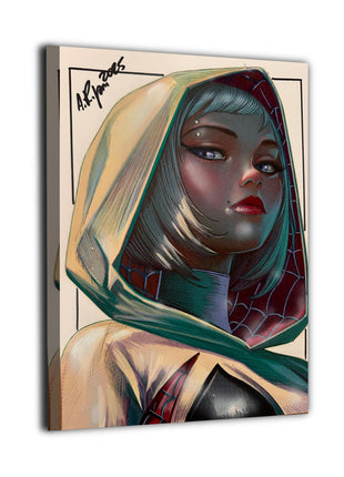 Spider-Gwen Wall Art | Spider-Verse Ultra-HD Acrylic, Metal & Canvas - Snapping Turtle Gallery