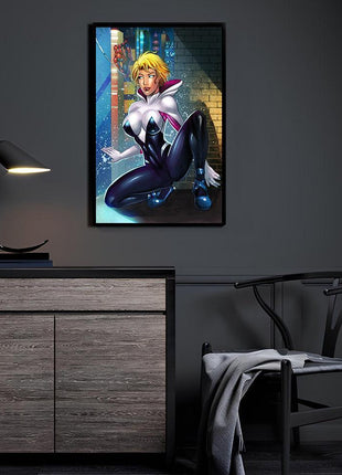 Spider-Gwen Wall Art | Marvel HD Acrylic, Metal & Gallery Canvas Print - Snapping Turtle Gallery