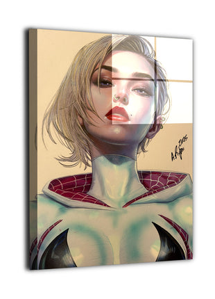 Spider-Gwen Wall Art | Marvel Spider-Verse HD Acrylic, Metal & Canvas - Snapping Turtle Gallery