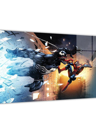 Spider-Man & Venom Wall Art | Marvel Fan Art | Snapping Turtle Gallery - Snapping Turtle Gallery