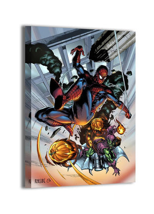Spider-Man vs Green Goblin Wall Art | Marvel Fan Art | Snapping Turtle Gallery - Snapping Turtle Gallery