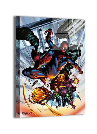 Spider-Man vs Green Goblin Wall Art | Marvel Fan Art | Snapping Turtle Gallery - Snapping Turtle Gallery