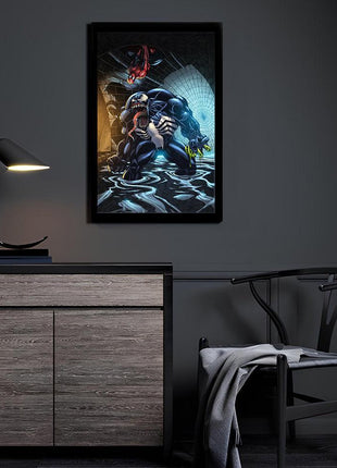 Spider-Man vs Venom Wall Art | Marvel HD Acrylic, Metal & Canvas Print - Snapping Turtle Gallery