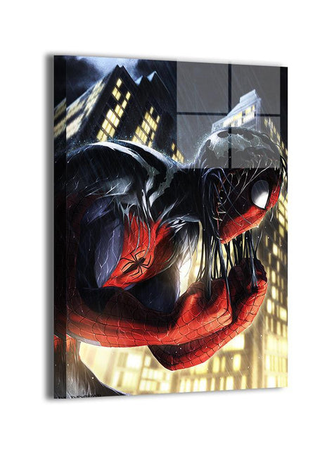 Spider-Man vs Venom Wall Art | Marvel Fan Art | Snapping Turtle Gallery [variant_option1] Print, Premium Wall Art by Snapping Turtle Gallery