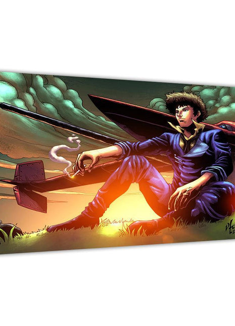 Spike Spiegel Wall Art | Cowboy Bebop Fan Art | Snapping Turtle Gallery - Snapping Turtle Gallery