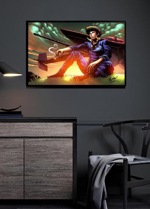 Spike Spiegel Wall Art | Cowboy Bebop Fan Art | Snapping Turtle Gallery - Snapping Turtle Gallery