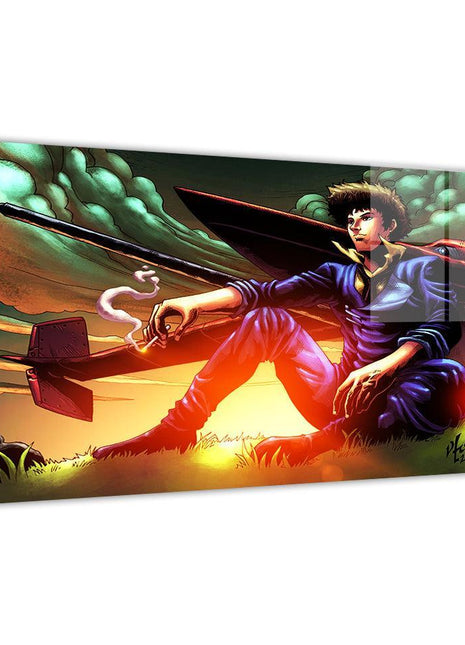 Spike Spiegel Wall Art | Cowboy Bebop Fan Art | Snapping Turtle Gallery - Snapping Turtle Gallery