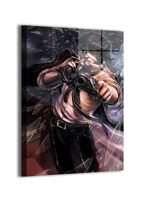 Spike Spiegel Wall Art | Cowboy Bebop Acrylic, Metal & Canvas Print - Snapping Turtle Gallery