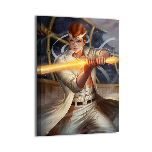Spirit Blade Warrior Wall Art Canvas Print – Kuwabara YuYu Hakusho by Nopeys