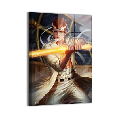 Spirit Blade Warrior Wall Art Metal Print – Kuwabara YuYu Hakusho by Nopeys